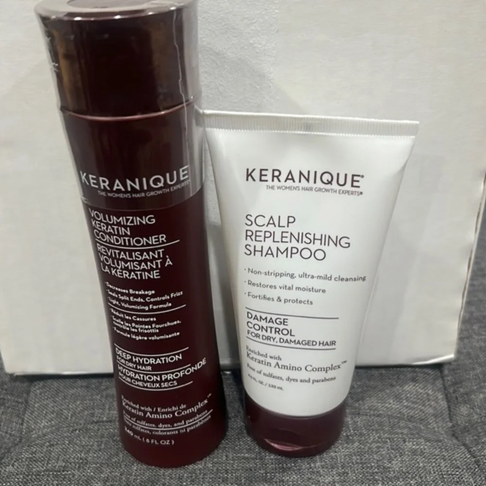 Keranique shampoo and conditioner‎ bundle.